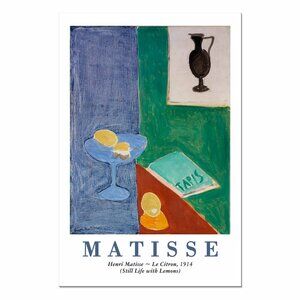 HENRI MATISSE "Still Life with Lemons" Colorful Art Print 13"by19" Poster